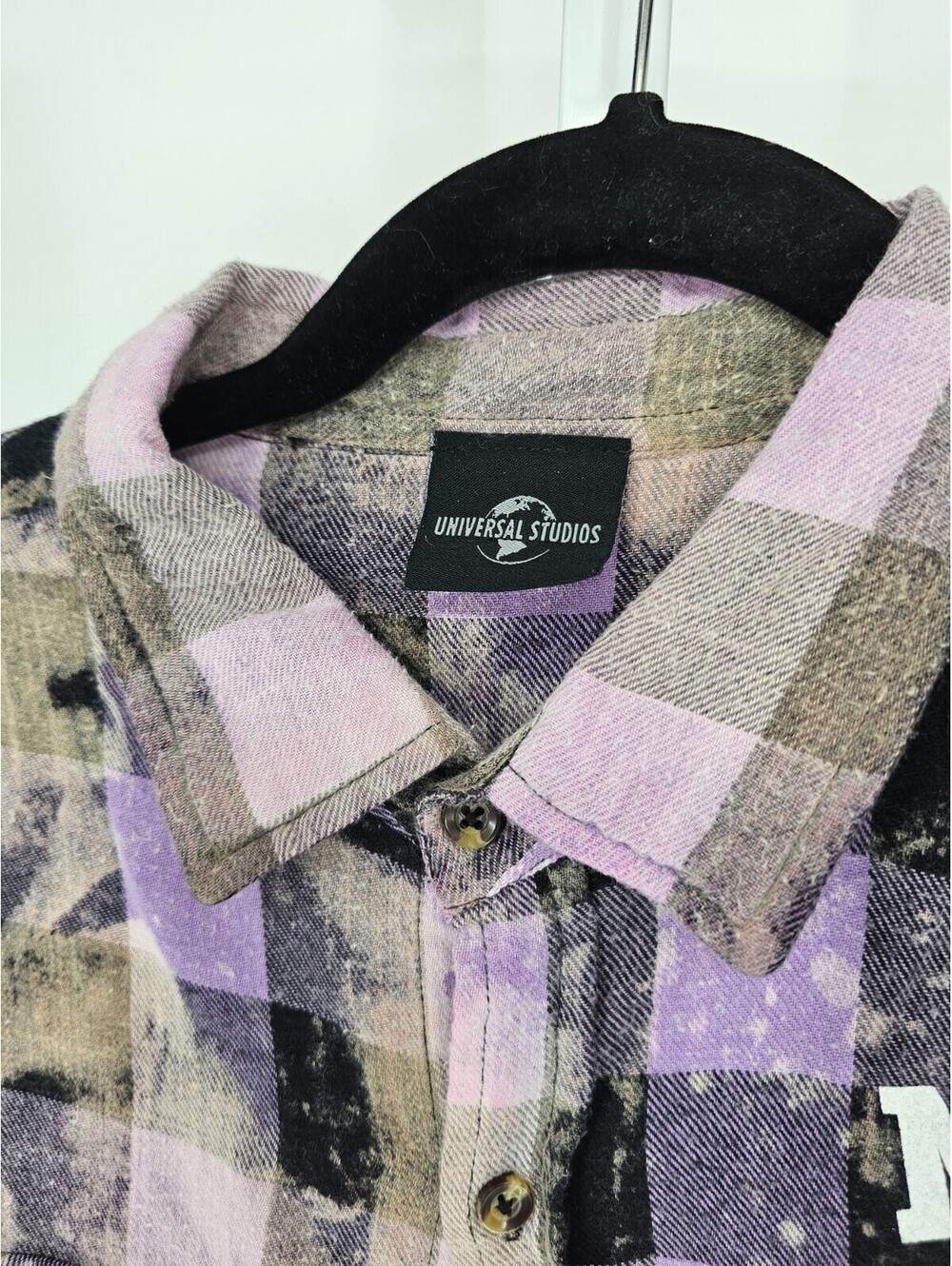Universal Studios Florida Mardi Gras 2024 Adult 2XL Flannel Shirt Alligator - Picture 4 of 5